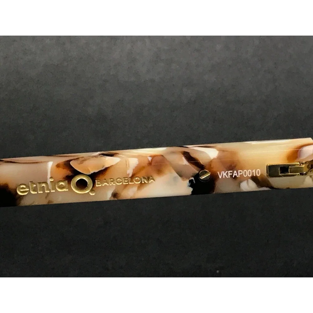 Etnia Barcelona Eyeglasses Frames ASTY WHBR White Brown Butterfly 54-16-138